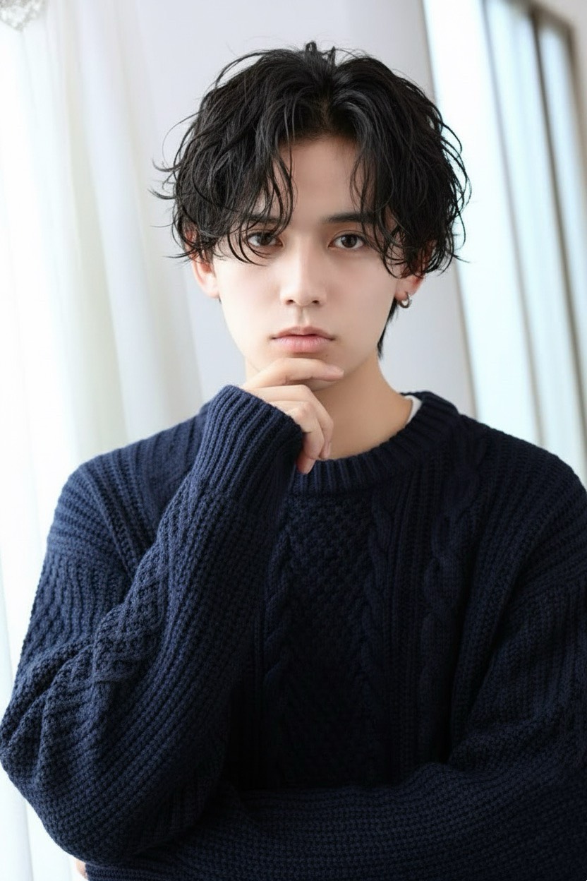 デート前に清潔感を整えた男性ヘアのイメージ