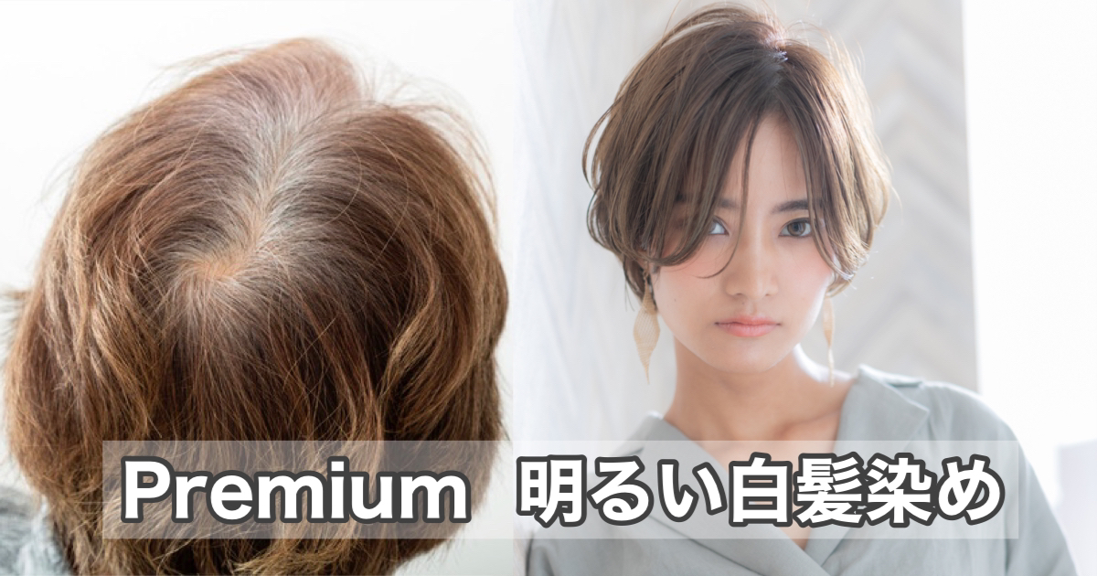 白髪染めのリタッチと全体染めの違いを考えるためのビフォーアフター写真