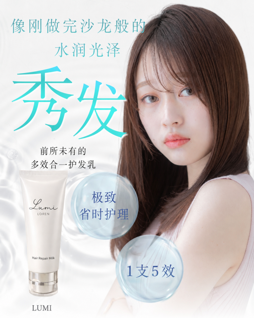 Lumi Milk 多效免沖洗護髮乳,適合日常吹髮前修護