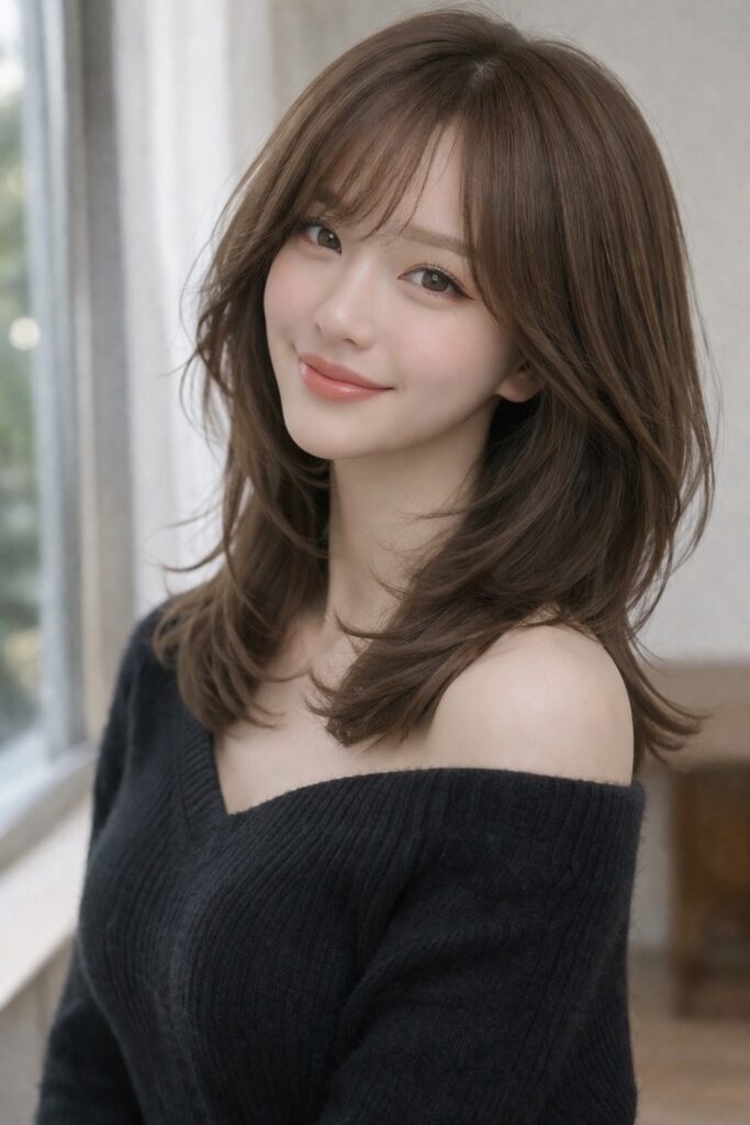 ミディアムのハッシュカットヘアカタログのアイキャッチ画像