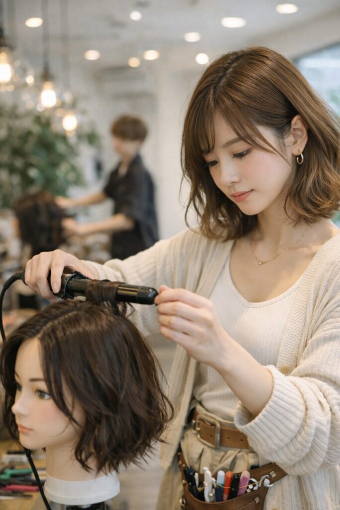 LOREN自由が丘で美容師アシスタントとして成長するイメージ